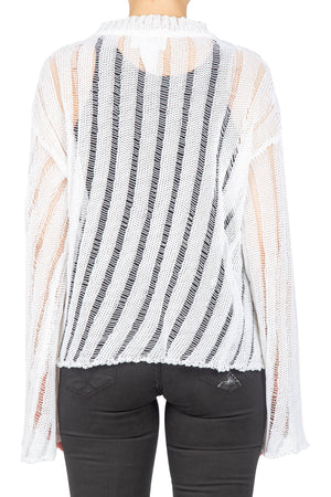 SOLOTRE Solotre - Maglia - 450768 - Bianco da donna