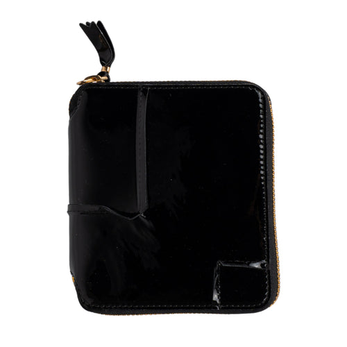 COMME DES GARCONS WALLET Reversed Hem portafoglio in pelle in nero da donna