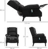 F700-028V91BKA-Poltrona-Massaggiante-e-Reclinabile-con-Funzione-Riscaldante-e-Telecomando,-78x84x101cm,-Nero