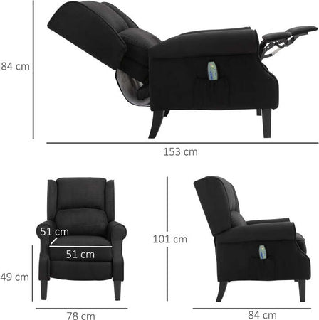 F700-028V91BKA-Poltrona-Massaggiante-e-Reclinabile-con-Funzione-Riscaldante-e-Telecomando,-78x84x101cm,-Nero
