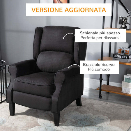 F700-028V91BKA-Poltrona-Massaggiante-e-Reclinabile-con-Funzione-Riscaldante-e-Telecomando,-78x84x101cm,-Nero