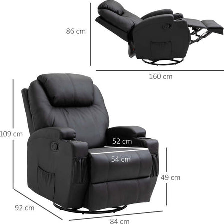 F700-029V03BKA-Poltrona-Relax-Massaggiante-con-8-Punti,-5-Modalità-e-2-Intensità,-Reclinabile-con-Poggiapiedi-e-Girevole,-84x92x109cm,-Nero