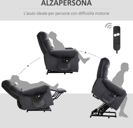 F713-090V90CGA-Poltrona-Relax-Reclinabile-a-135°,-Massaggiante-e-Alza-persona-con-Telecomando,-79x97x103cm,-Grigio