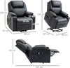 F713-096BKA-Poltrona-Alza-persona-Reclinabile-max-135°-con-8-Punti-Massaggianti-e-Poggiapiedi,-88x92x106-cm-Nero