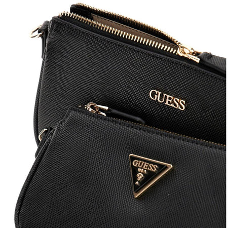 Guess mini tracolla nera in saffiano NOELLE II HWZG9672710BLA