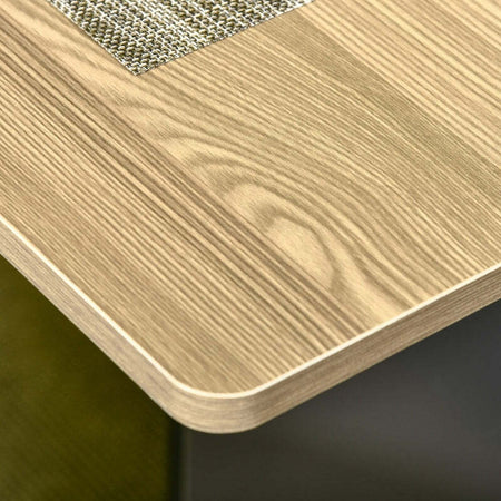 F835-605A-tavolo-pieghevole-allungabile-salvaspazio-in-legno-con-ruote-con-2-cassetti