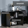 F838-077BKA-madia-soggiorno-salotto-nero-lucido-legno-laminato-ufficio-studio-design-con-4-ante-2-cassetti