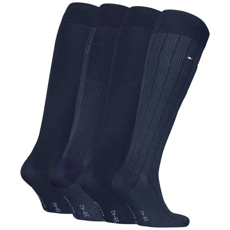 Tommy Hilfiger 4 paia di calzini blu al ginocchio 701235378001