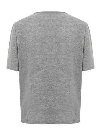 DSQUARED2 T-Shirt Grigia Melange Dsquared2 da donna