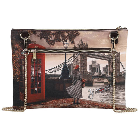 YNot borsa piatta clutch LONDON BRIDGE YES605F6
