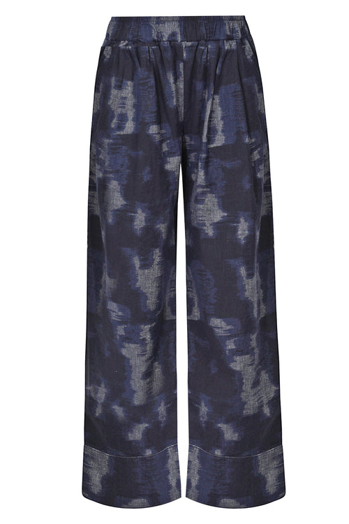 MAMA B Mama B - Pantalone - 450675 - Fantasia Blu da donna