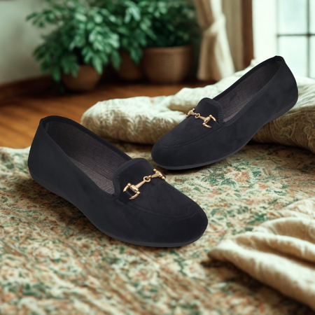 Le Parigine Eleganti Ballerine Donna da Casa, Friulane in Velluto Invernali, Ciabatte Basse e Chiuse, Produzione Artigianale