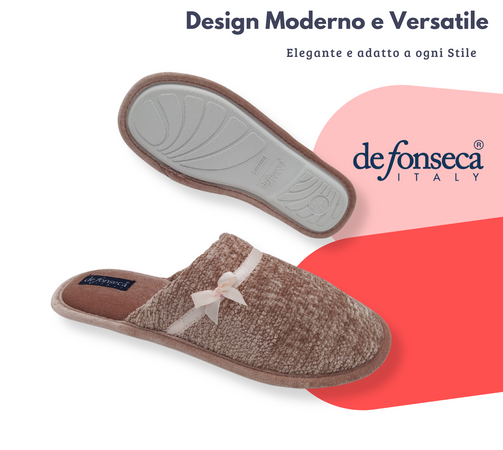 de fonseca Calde Ciabatte Uomo Donna, Pantofole Invernali Chiuse da Casa, Lavabili e per Ospiti