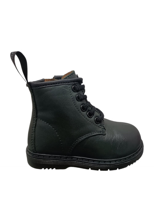 Anfibio bambino Grunland Junior Nill nero pelle zip laterale urban style