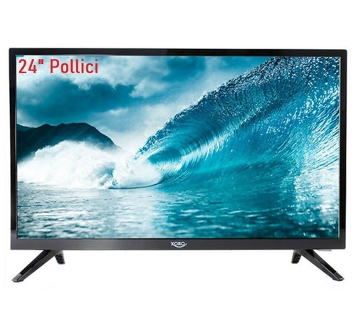 Televisore Smart 24 Pollici HD XORO HTL 2477 DVB-S2/T2/C H.265/HEVC 10 bit