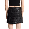 MICHAEL KORS gonne casual donna michael kors - debossed croc mini skirt - nero da donna