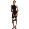 MICHAEL KORS vestiti casual donna michael kors - ruched 1 shldr mini dress - nero da donna