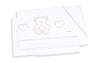 Set Lenzuola Letto 3 Pz.Italbaby Peluche Bianco