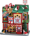 Fabbrica di caramelle per villaggio natalizio decorazione con luci e suoni in poliresina Casa e cucina/Decorazioni per interni/Addobbi e decorazioni per ricorrenze/Decorazioni natalizie/Oggettistica MagiediNatale.it - Altamura, Commerciovirtuoso.it
