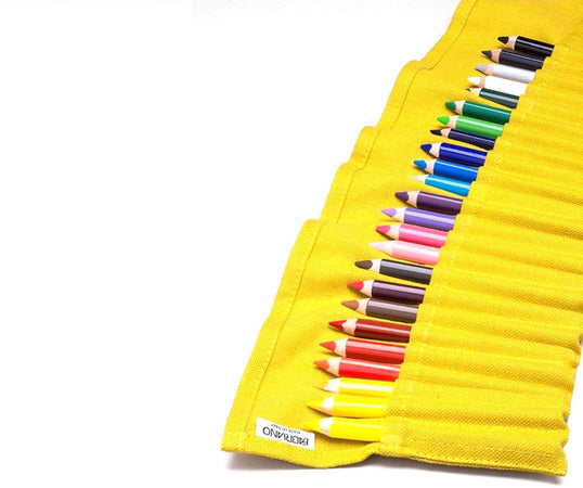 Fabriano Astuccio Completo in Lino Con Nastro Astuccio + 24 Matite Colorate Punta Morbida