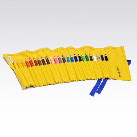 Fabriano Astuccio Completo in Lino Con Nastro Astuccio + 24 Matite Colorate Punta Morbida