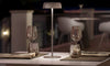 Lampada da tavolo Fade metal struttura in polietilene per esterno