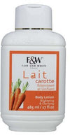 FAIR & WHITE CARROT MOISTURIZING BODY LOTION 485ML PAESE DI ORIGINE FRANCE .