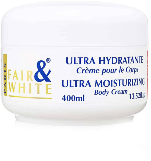 Fair & White Original Ultra Moisturizing Body Cream for Dry Skins 400 Ml Lotion Crema per Il Corpo Idratante Ricca Contro Le Macchie per Pelli Secche E Disidratate