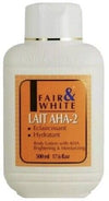 FAIR AND WHITE ORIGINAL LAIT AHA - 2 BODY LOTION (485 ML) PAESE DI ORIGINE FRANCE .