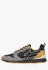 W6yz scarpe uomo  JET-M. - Sneakers in tessuto tecnico e suede
Antracite-Nero. 2013560131B96