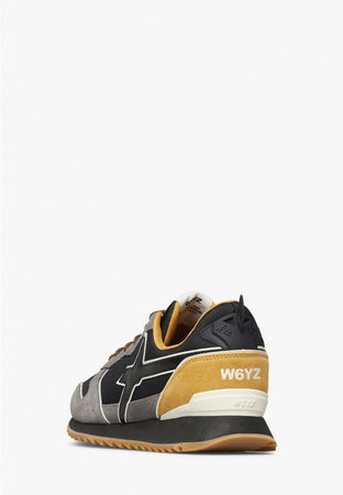 W6yz scarpe uomo  JET-M. - Sneakers in tessuto tecnico e suede
Antracite-Nero. 2013560131B96