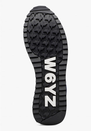 W6yz scarpe uomo YAK-M. - Sneakers in tessuto tecnico e suede - Navy-Beige 2015185262C52