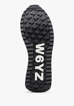 W6yz scarpe donna Home  DEVA W. - Sneakers in tessuto tecnico e suede - Nero-Platino 2017405091A08.