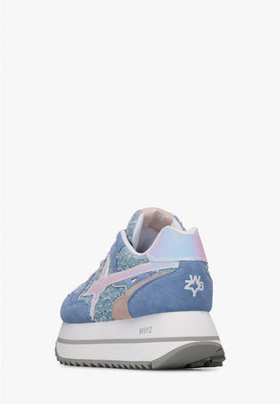 W6yz scarpe donna modello Deva  Sneakers in suede e tessuto tecnico