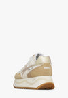 W6YZ Sneaker Donna DEVA W in Suede e Tessuto Tecnico Beige e Bianco