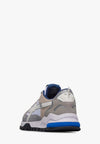 W6YZ Sneaker Uomo BREEZE 3-M in Suede e Tessuto Tecnico Grigio Bianco e Beige