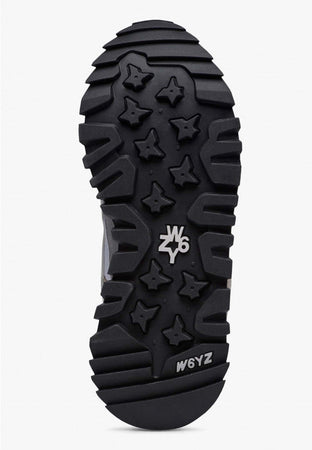 W6YZ Sneaker Uomo BREEZE 3-M in Suede e Tessuto Tecnico Grigio Bianco e Beige