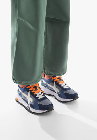 W6yz scarpe uomo  Breeze Sneakers in tessuto tecnico e suede