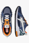 W6yz scarpe uomo  Breeze Sneakers in tessuto tecnico e suede
