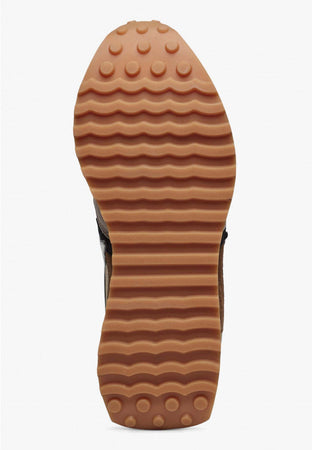 W6yz scarpa uomo LOOP-M. - Sneakers in suede e tessuto tecnico - Tortora-Beige-Nero
