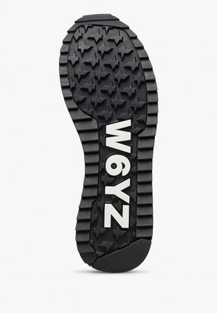 W6yz scarpe donna  JET-W. - Sneakers in suede e tessuto tecnico - Nero 2018635151A01