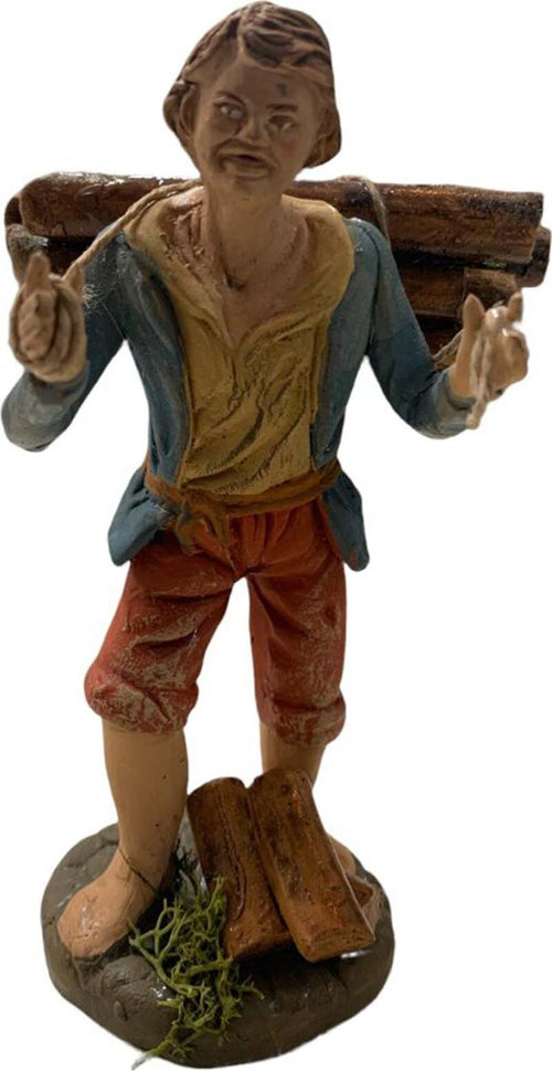 Falegname con tronchetti in spalla statuetta in terracotta artigianale per presepe napoletano da h 12 cm Casa e cucina/Decorazioni per interni/Addobbi e decorazioni per ricorrenze/Decorazioni natalizie/Presepi/Statuine e fondali per il presepe MagiediNatale.it - Altamura, Commerciovirtuoso.it