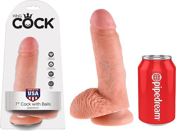Fallo Realistico con Ventosa King Cock con Testicoli 17cm in PVC Color Carne non Vibrante Salute e cura della persona/Erotismo e contraccezione/Sex toys/Dildo/Dildo realistici Kondorama - Martinsicuro, Commerciovirtuoso.it
