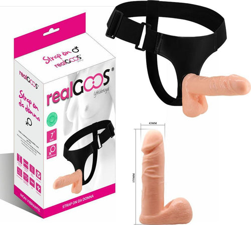 Fallo Realistico Indossabile per lei Strap On da Donna Non Vibrante in Morbido TPR 175 x 43 mm Realgoos® Salute e cura della persona/Erotismo e contraccezione/Sex toys/Strap-on Kondorama - Martinsicuro, Commerciovirtuoso.it