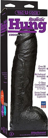 Fallo Realistico Non Vibrante con Testicoli Nero 12” Codeblack Realistic Hung Doc Johnson Salute e cura della persona/Erotismo e contraccezione/Sex toys/Dildo/Dildo realistici Kondorama - Martinsicuro, Commerciovirtuoso.it