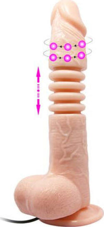 Fallo Realistico Vibrante Realgoos® Rotante Up & Down Con Ventosa E Testicoli In Morbido TPR Color Carne 220 mm Salute e cura della persona/Erotismo e contraccezione/Sex toys/Dildo/Dildo realistici Kondorama - Martinsicuro, Commerciovirtuoso.it