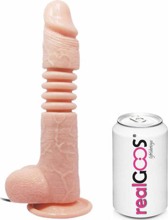 Fallo Realistico Vibrante Realgoos® Rotante Up & Down Con Ventosa E Testicoli In Morbido TPR Color Carne 220 mm Salute e cura della persona/Erotismo e contraccezione/Sex toys/Dildo/Dildo realistici Kondorama - Martinsicuro, Commerciovirtuoso.it
