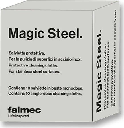 Falmec Magic Steel 10 Salviette monouso per pulire acciaio Inox Magic Steel strato protettivo Acciaio Inossidabile per superfici cucina in acciaio Casa e cucina/Detergenti e prodotti per la pulizia/Detergenti per la casa/Detergenti per la cucina Tecnoviva - Sella Giudicarie, Commerciovirtuoso.it