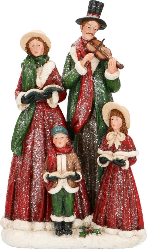 Famiglia cantori con 2 bambini con vestiti color Rosso e Verde statue per presepe Casa e cucina/Decorazioni per interni/Addobbi e decorazioni per ricorrenze/Decorazioni natalizie/Schiaccianoci MagiediNatale.it - Altamura, Commerciovirtuoso.it