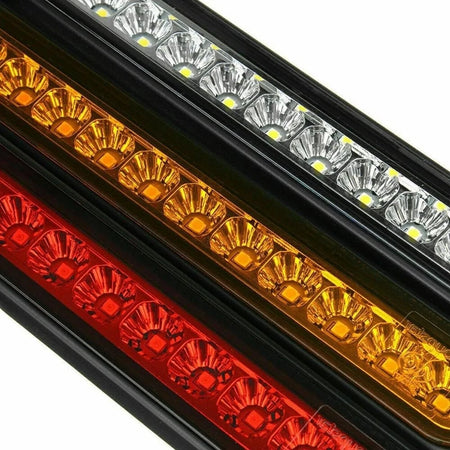 Set Fanalini 3 Luci Ingombro Fanalini Posteriori Rosso Giallo Bianco 12-24V Camion Rimorchio Freccia Posizione Stop